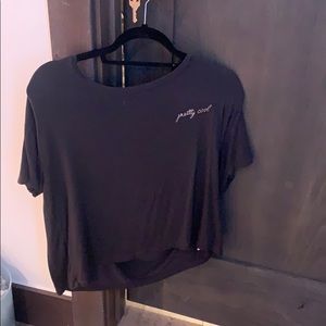 dark grey t shirt